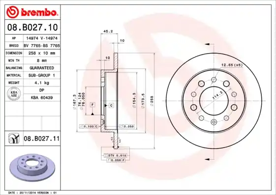 Betrouwbaar Remschijven Brembo 08.B027.11