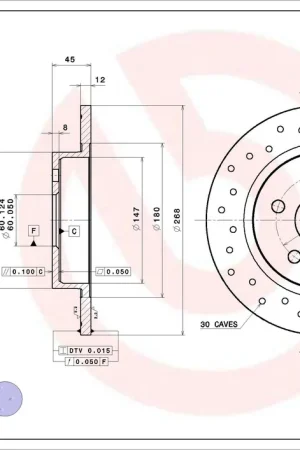 Remschijven Brembo 08.B357.1X Flitsaanbieding
