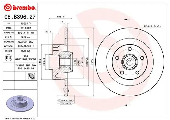 Koopje Remschijven Brembo 08.B396.27