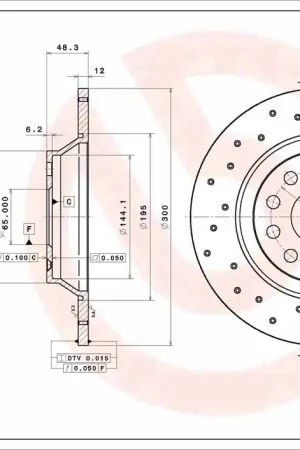 Remschijven Brembo 08.C501.1X Origineel