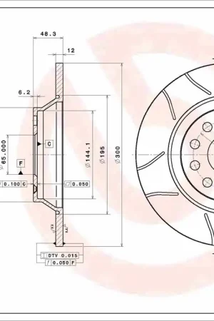 Remschijven Brembo 08.C501.75 Seizoensaanbieding