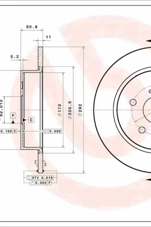 Authentiek Remschijven Brembo 08.E033.11