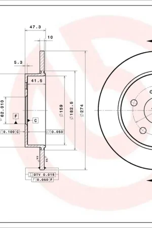 Remschijven Brembo 08.E523.11 Handgemaakt