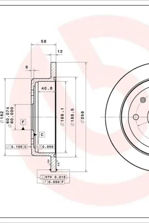 Remschijven Brembo 08.E764.11 Seizoensaanbieding