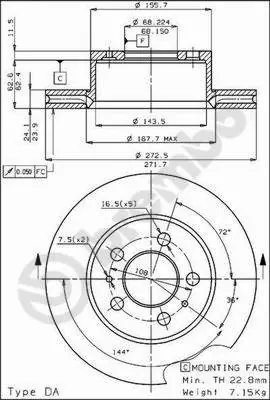 Laatste Kans Remschijven Brembo 09.2716.10