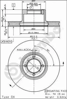 Wereldwijde Verzending Remschijven Brembo 09.4933.10