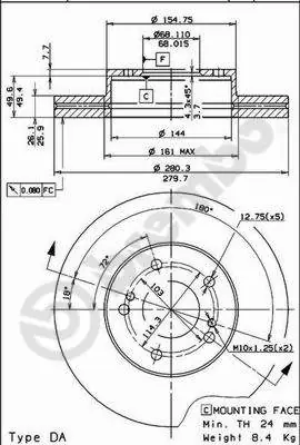 Korting Remschijven Brembo 09.5655.10
