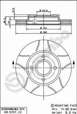 Bestel Nu Remschijven Brembo 09.5707.75