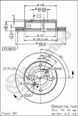 Betaalbaar Remschijven Brembo 09.6741.10