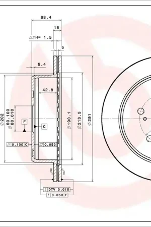 Lage Kosten Remschijven Brembo 09.6915.10