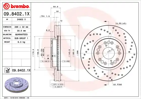 Koopje Remschijven Brembo 09.8402.1X
