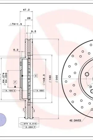 Remschijven Brembo 09.8840.1X Nieuw