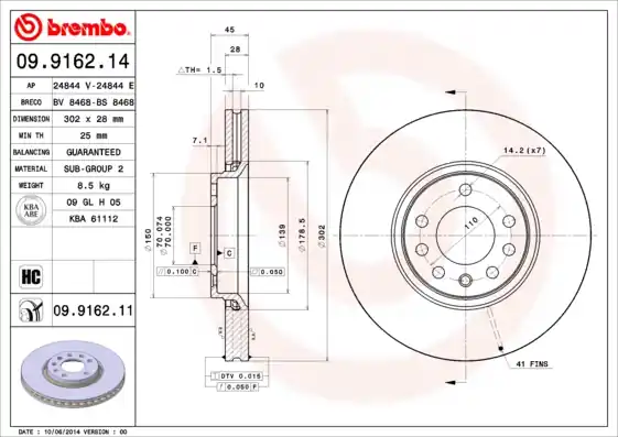 Gereduceerde Prijs Remschijven Brembo 09.9162.11