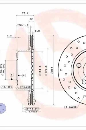 Shop Nu Remschijven Brembo 09.9750.2X