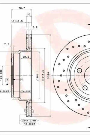 Remschijven Brembo 09.9925.1X Aanbieding