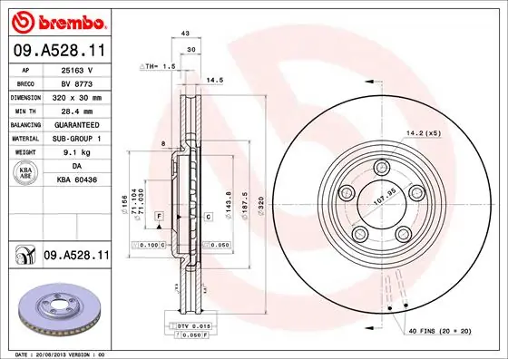 Meest Verkocht Remschijven Brembo 09.A528.11