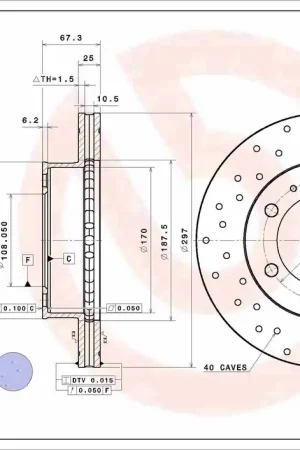 Flitsaanbieding Remschijven Brembo 09.A634.1X