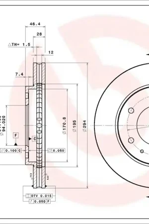 Shop Nu Remschijven Brembo 09.A868.11