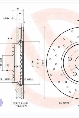 Betaalbaar Remschijven Brembo 09.A971.1X