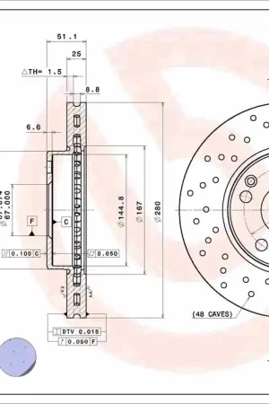 Veilige Betaling Remschijven Brembo 09.B343.4X