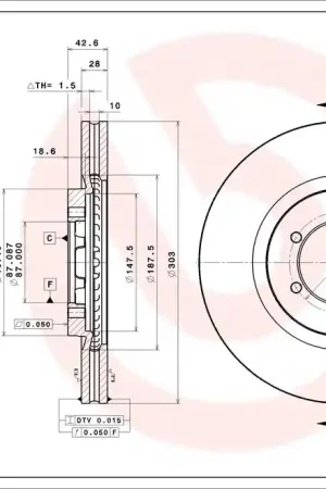 Remschijven Brembo 09.B359.10 Koopje
