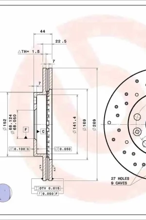 Remschijven Brembo 09.B463.1X Snelle Levering