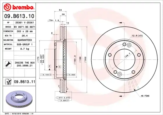 Nu Kopen Remschijven Brembo 09.B613.11