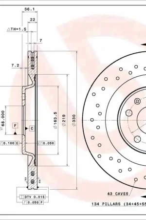 Remschijven Brembo 09.B969.1X Goedkoop
