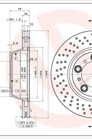 Remschijven Brembo 09.C878.11 In De Mode