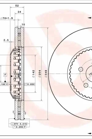 Origineel Remschijven Brembo 09.C982.23