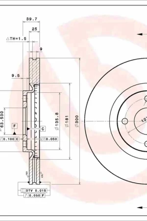 Lage Kosten Remschijven Brembo 09.D050.11