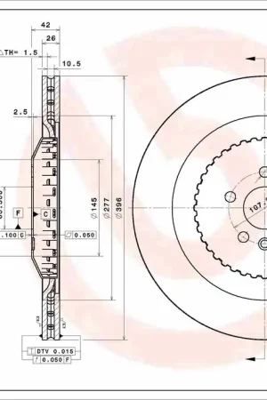 Gratis Verzending Remschijven Brembo 09.D070.23