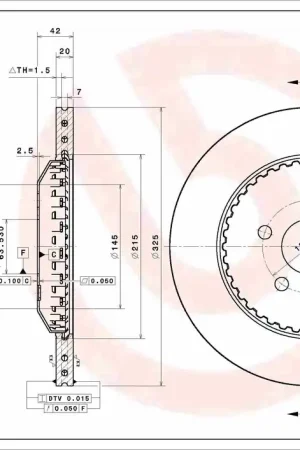 Remschijven Brembo 09.D241.23 Superprijs