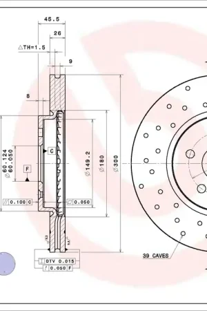 Modern Remschijven Brembo 09.D392.1X