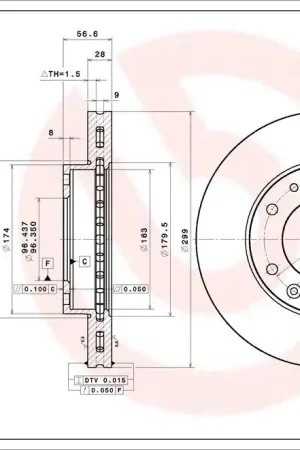 Flitsaanbieding Remschijven Brembo 09.D431.11