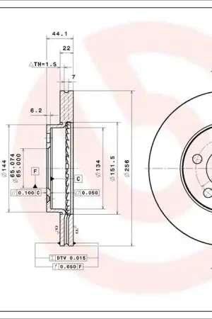 Topkwaliteit Remschijven Brembo 09.D570.11