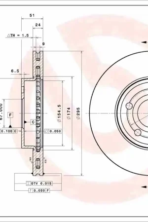Remschijven Brembo 09.D772.11 Betrouwbaar