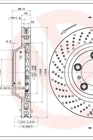 Direct Verzonden Remschijven Brembo 09.D932.11