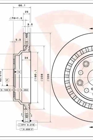 Op = Op Remschijven Brembo 09.D977.11