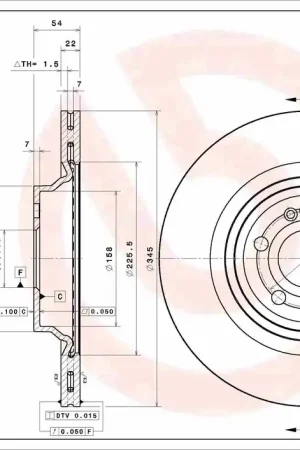 Remschijven Brembo 09.D984.11 Plaats Bestelling