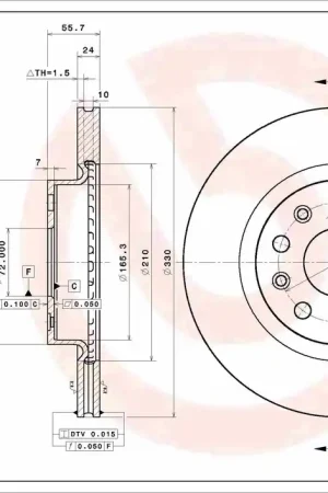 Tijdelijk Beschikbaar Remschijven Brembo 09.D992.11