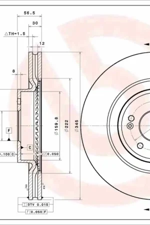 Remschijven Brembo 09.D994.11 Superprijs