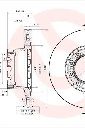 Remschijven Brembo 09.E164.20 Modern