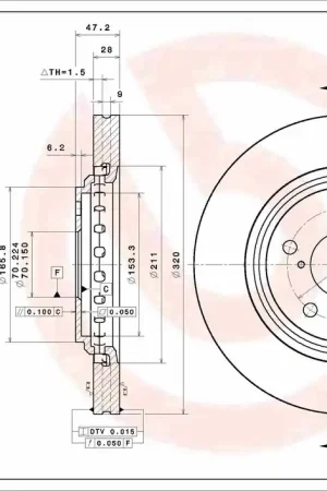 Remschijven Brembo 09.E232.11 Favoriet