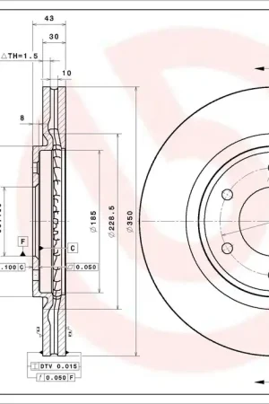 Remschijven Brembo 09.E234.11 Exclusieve Aanbieding