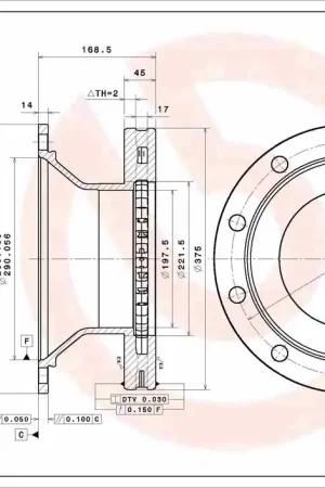 Remschijven Brembo 09.E403.10 Koop Online