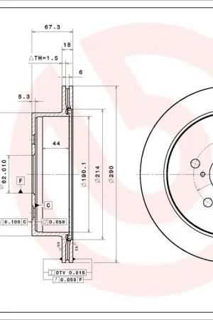 Nieuw Model Remschijven Brembo 09.E525.11