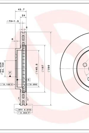 Modern Remschijven Brembo 09.E776.11