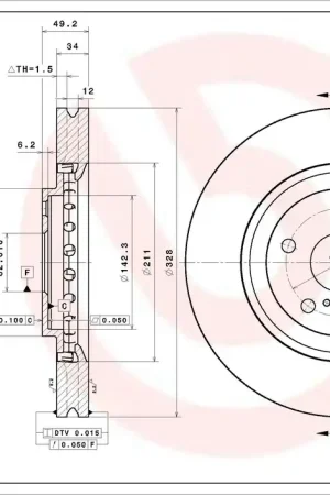 Koop Online Remschijven Brembo 09.E835.11