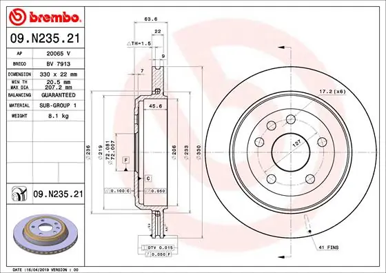 Bestel Nu Remschijven Brembo 09.N235.21